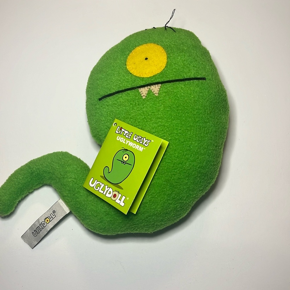 Uglydolls stuffed animal toy doll Little Ugly Uglyworm Vintage 2004 WT